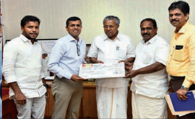 Nitte donates Rs.80 lakh towards Flood Relief